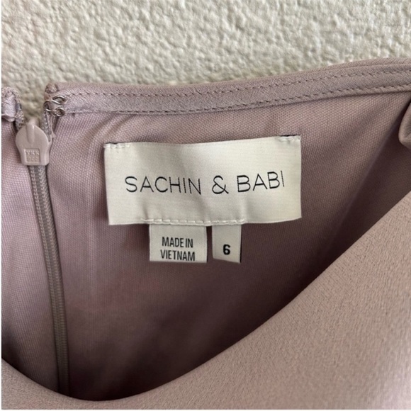 Sachin + Babi Cali Cowl Neck Satin Slip Midi Dress - Picture 7 of 10